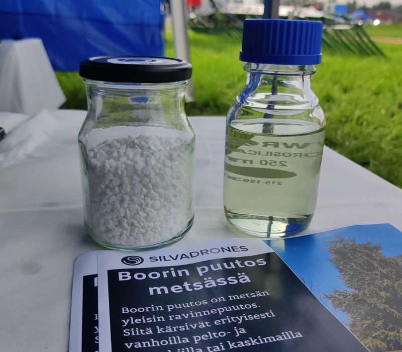 Boorilannoite vaihtoehtoja rakeinen ja nestemäinen